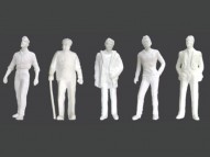 Male Figures, White 10/pk
